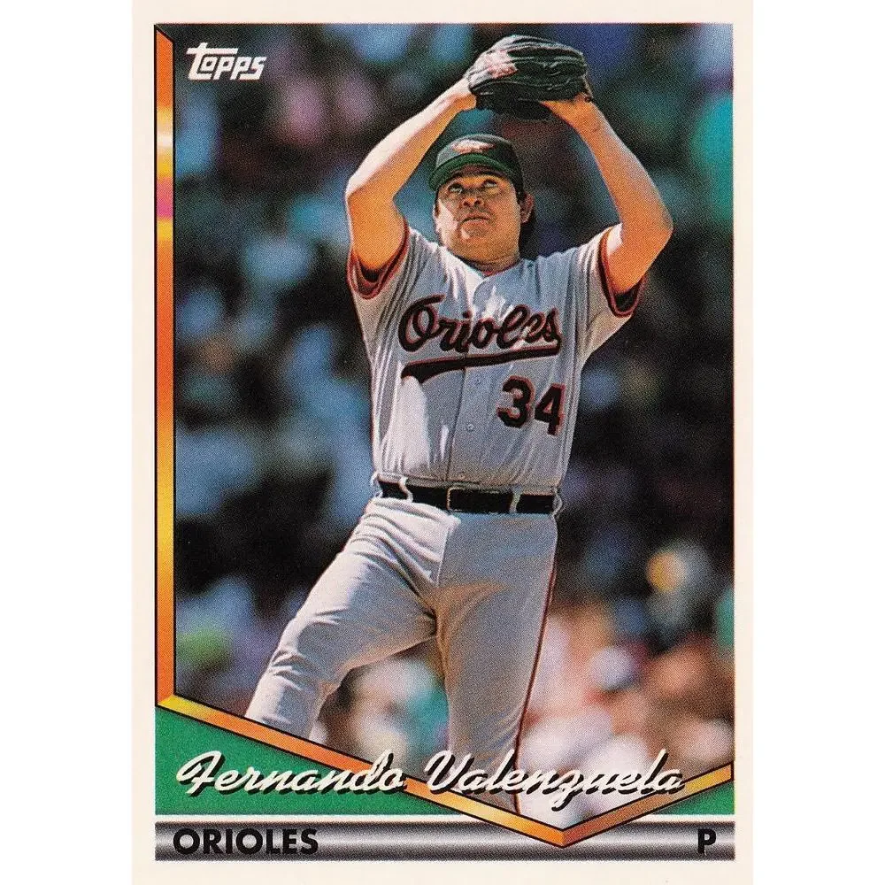 1994 Topps Fernando Valenzuela # 175 Baltimore Orioles